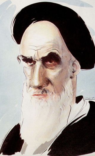 Khomeini - Faten Al-Husasaini sitt store forbilde.