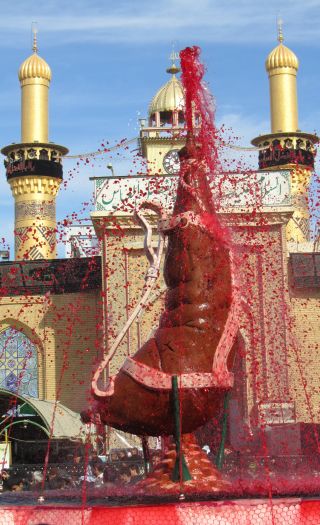 blod og dritt er alt islam har å by på. (stemningsbilde Karbala).