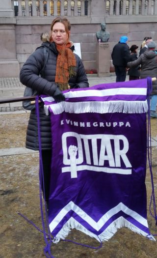 Ottar flagget ut av islamdebatten, ved sin arrogante adferd under dagens markering.