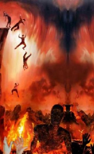 De vantro kastes i helvete - et brennende inferno der pinslene aldri tar slutt.