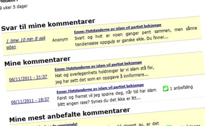 Som registrert bruker får man tilgang til attraktive funksjoner.