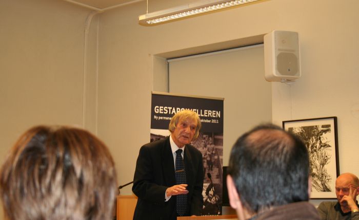 Leder i SIAN, Arne Tumyr, hadde en lydhør forsamling i Kristiansand.