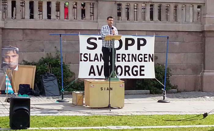 SIANs leder, Stig Andersen, var selvfølgelig på plass med en god og tydelig – og lang – tale.